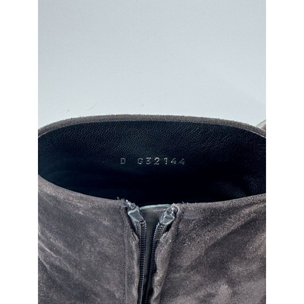 Chanel Suede Interlocking CC Logo High Heel Ankle Booties - Picture 11 of 11